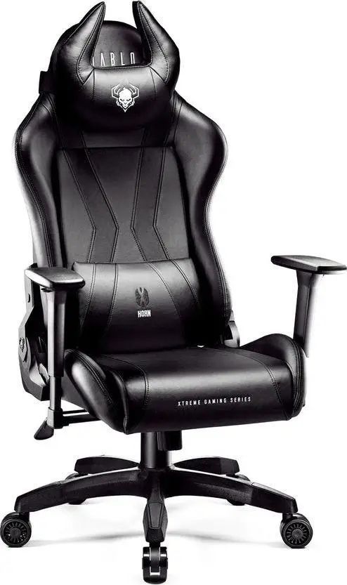 Компьютерное кресло для геймера Diablo Chairs X-Horn XLarge Black 018943 фото