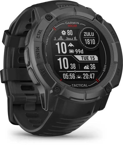 Смарт-годинник Garmin Instinct 2X Solar - Tactical Edition Black (010-02805-13/03/74) 612663 фото