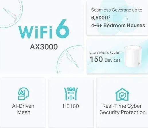 Mesh-система TP-Link Deco X50 (3-Pack) 371159ua фото