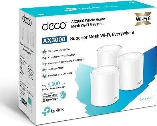 Бездротовий маршрутизатор (роутер) TP-Link Deco X50 (3-Pack) 001332 фото