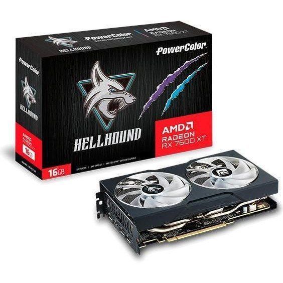 Відеокарта PowerColor Radeon RX 7600 XT 16 GB Hellhound (RX 7600 XT 16G-L/OC) 013827 фото