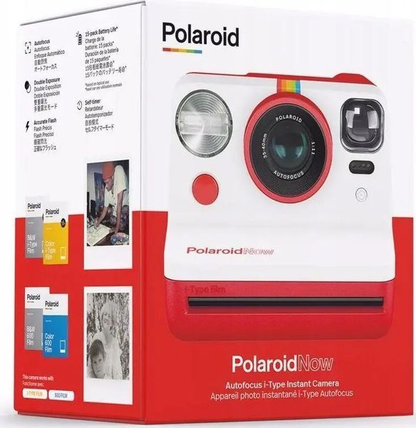Фотокамера миттєвого друку Polaroid Now Red 042846 фото