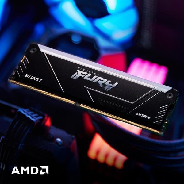 Пам'ять для настільних комп'ютерів Kingston FURY 64 GB (2х32GB) DDR4 3200 MHz Beast RGB (KF432C16BB2AK2/64) 033856 фото