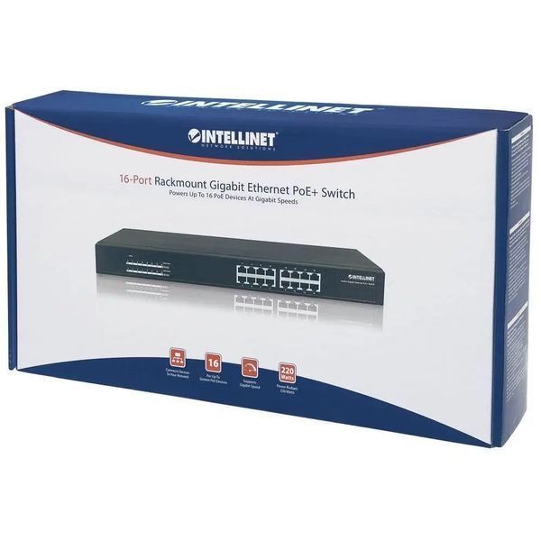 Комутатор некерований Intellinet IPS-16G-220W (560993) 018122 фото