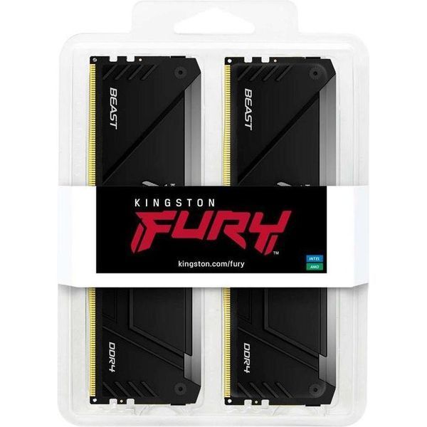 Пам'ять для настільних комп'ютерів Kingston FURY 64 GB (2х32GB) DDR4 3200 MHz Beast RGB (KF432C16BB2AK2/64) 033856 фото