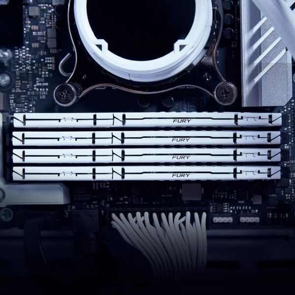 Пам'ять для настільних комп'ютерів Kingston FURY 32 GB DDR5 6000 MHz Beast White (KF560C30BW-32) 033806 фото