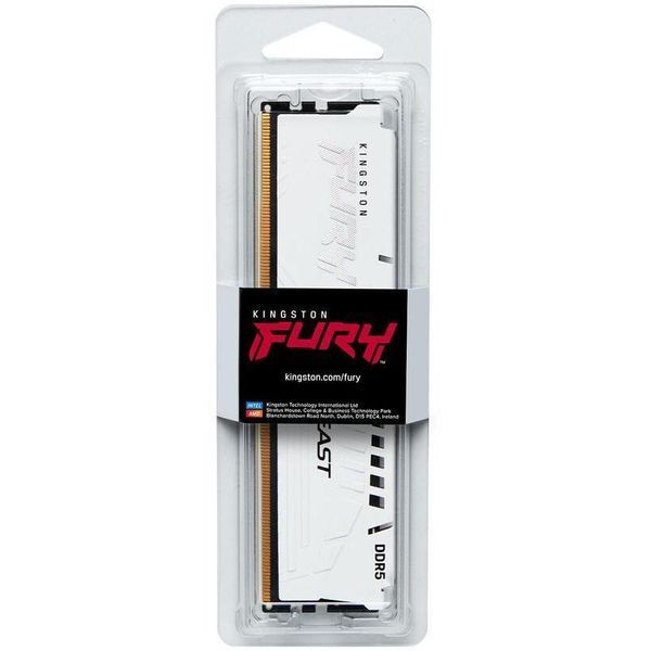 Пам'ять для настільних комп'ютерів Kingston FURY 32 GB DDR5 6000 MHz Beast White (KF560C30BW-32) 033806 фото