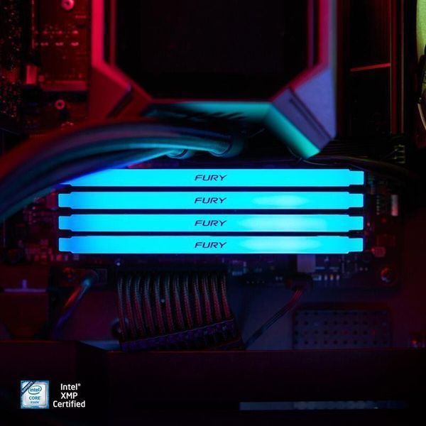 Пам'ять для настільних комп'ютерів Kingston FURY 64 GB (2х32GB) DDR4 3200 MHz Beast RGB (KF432C16BB2AK2/64) 033856 фото