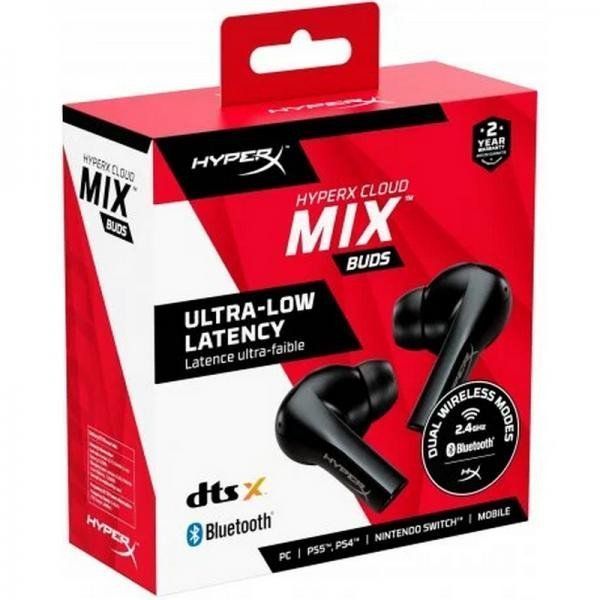 Наушники TWS HyperX Cloud Mix Buds Wireless Black (4P5D9AA) 029643 фото