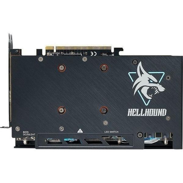 Відеокарта PowerColor Radeon RX 7600 XT 16 GB Hellhound (RX 7600 XT 16G-L/OC) 013827 фото