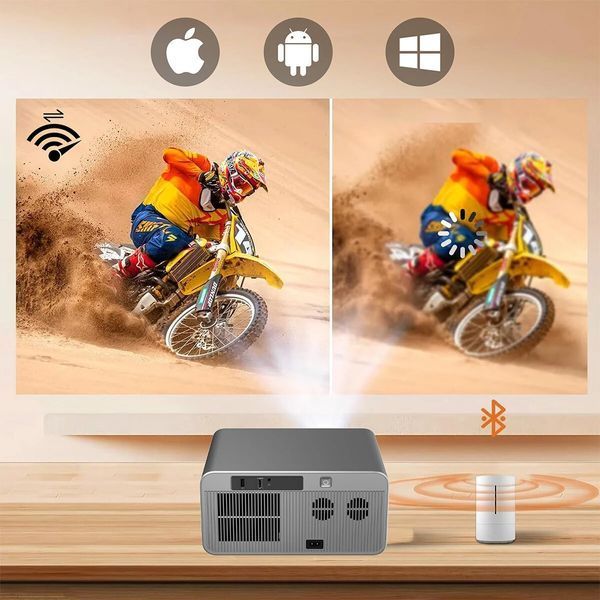 Проектор ZENWIRE PrimeView G60 Full HD (1920 x 1080), 1300 ANSI люмен, Wi-Fi, Bluetooth 2119653 фото