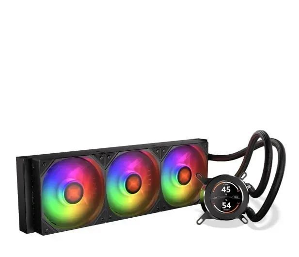 Водяне охолодження Krux HydroGlance 360 ARGB LCD Black (KRXE004) 615051 фото