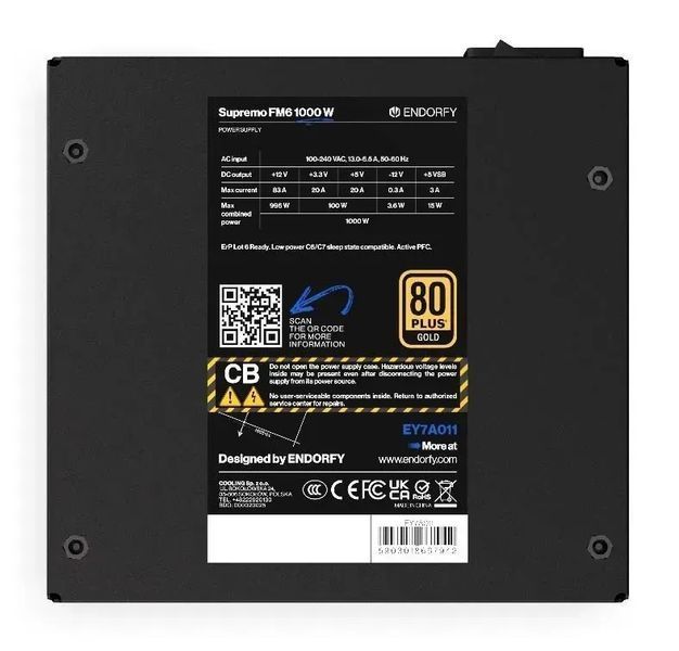 Блок живлення Endorfy Supremo FM6 (EY7A011) 572211 фото