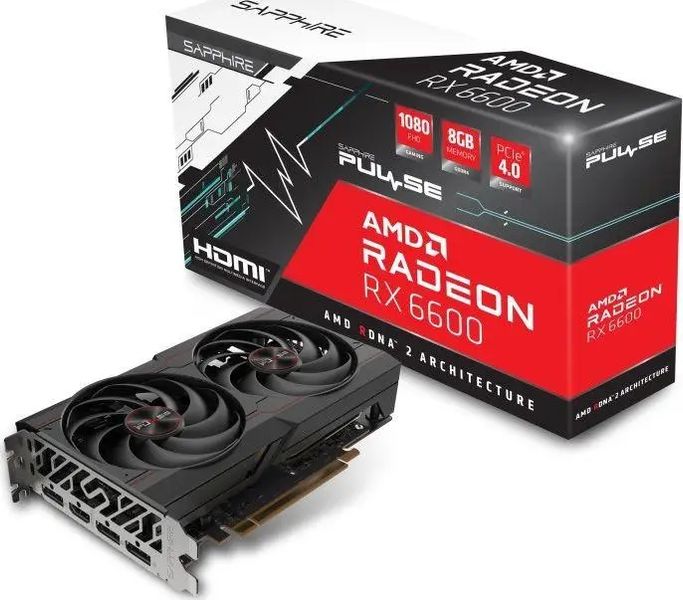 Видеокарта Sapphire Radeon RX 6600 PULSE (11310-01-20G) 357965 фото