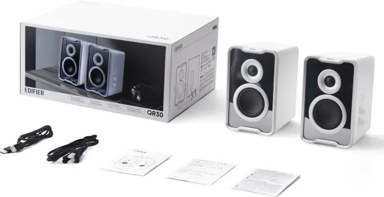Акустические колонки Edifier QR30 White 2.0 30W Bluetooth 589455 фото
