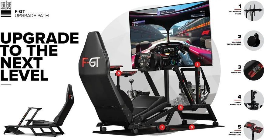 Крісло для ігрових приставок Next Level Racing F-GT (NLR-S010) 018819 фото