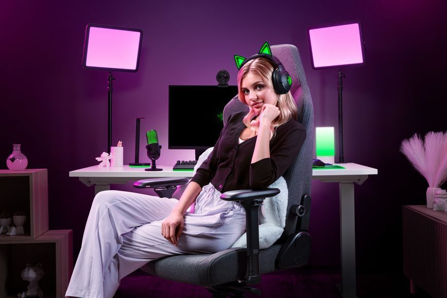 Навушники RAZER Kraken Kitty V2 BT Бездротові, Накладні, Об'ємний звук 2079063 фото