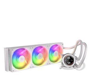 Водяне охолодження Krux HydroGlance 360 ARGB LCD White (KRXE005) 615052 фото