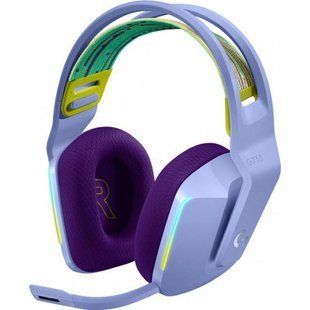 Навушники з мікрофоном Logitech Lightspeed Wireless RGB Gaming Headset G733 Lilac (981-000890) 029785 фото