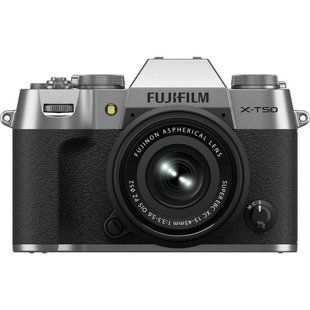беззеркальный фотоаппарат Fujifilm X-T50 kit 15-45mm f/3,5-5,6 Silver (16828832) 004222 фото