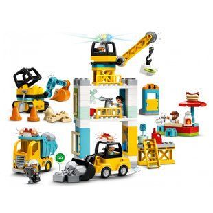 Блоковий конструктор LEGO Duplo Town Подъемный кран и строительство 123 детали (10933) 009580 фото