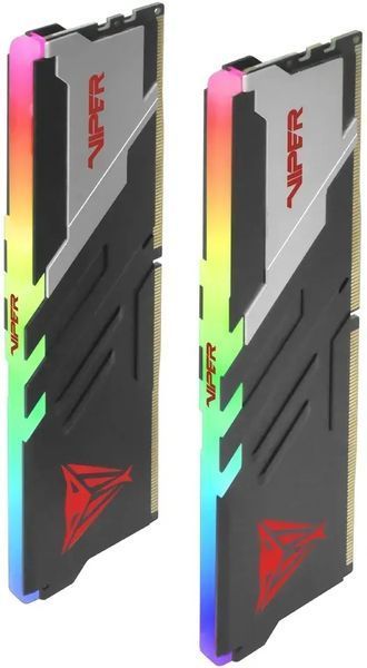 Пам'ять для настільних комп'ютерів Patriot 64 GB (2x32GB) DDR5 6000 MHz Viper Venom RGB (PVVR564G600C36K) 579675ua фото