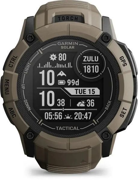 Смарт-годинник Garmin Instinct 2X Solar - Tactical Edition Coyote Tan (010-02805-12/02/64) 612664 фото