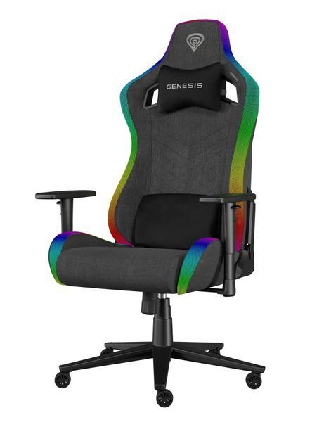 Комп'ютерне крісло для геймера Genesis Trit 660 Mesh RGB Grey 572767 фото