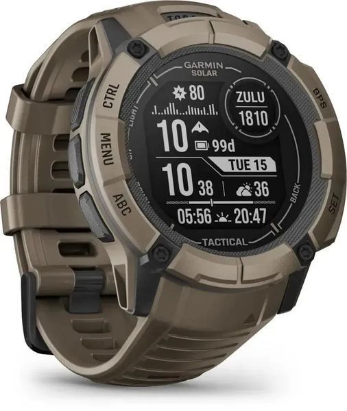 Смарт-годинник Garmin Instinct 2X Solar - Tactical Edition Coyote Tan (010-02805-12/02/64) 612664 фото