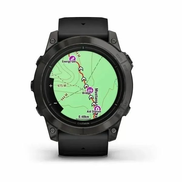 Смарт-часы Garmin Epix Pro Gen 2 Sapphire 51mm Carbon G. DLC Tit. with Black Band (010-02804-00/01/53) 612644 фото