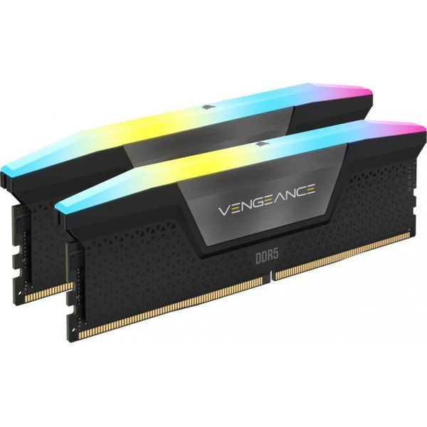 Память для настольных компьютеров Corsair 32 GB (2x16GB) DDR5 5600 MHz Vengeance RGB (CMH32GX5M2B5600C40K) 027587 фото