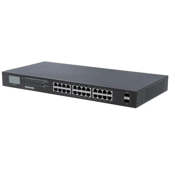 Коммутатор неуправляемый Intellinet IPS-24G02-370W-L (561242) 018123 фото