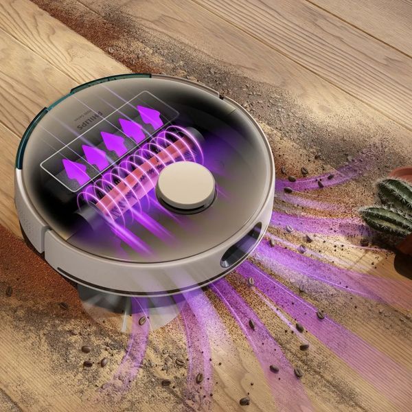 Робот-пилосос з вологим прибиранням Philips HomeRun 7000 Series Aqua XU7100/02 610349 фото