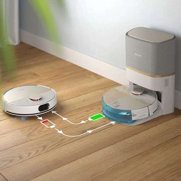 Робот-пилосос з вологим прибиранням Philips HomeRun 7000 Series Aqua XU7100/02 610349 фото