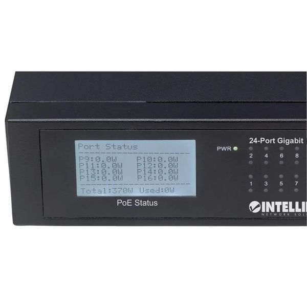 Коммутатор неуправляемый Intellinet IPS-24G02-370W-L (561242) 018123 фото