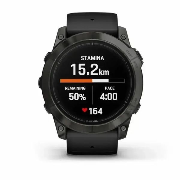 Смарт-часы Garmin Epix Pro Gen 2 Sapphire 51mm Carbon G. DLC Tit. with Black Band (010-02804-00/01/53) 612644 фото