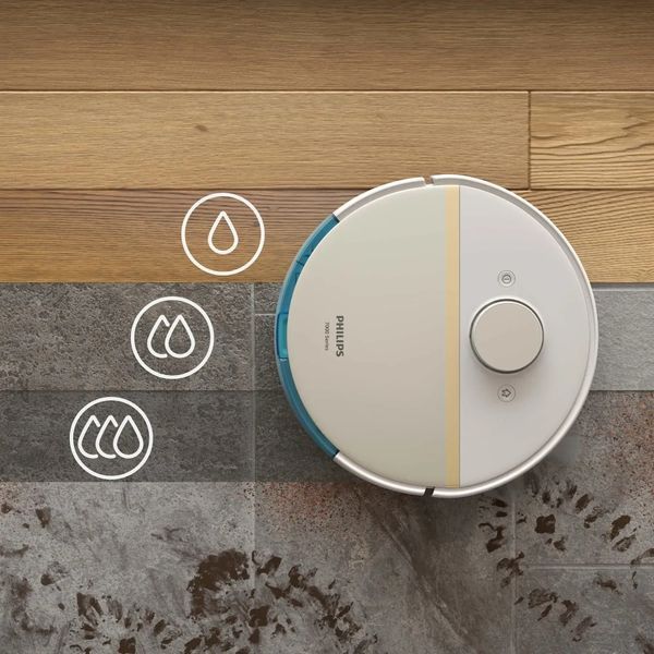 Робот-пилосос з вологим прибиранням Philips HomeRun 7000 Series Aqua XU7100/02 610349 фото
