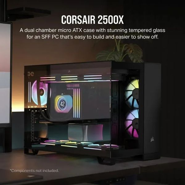 Корпус Corsair 2500X Black (CC-9011265-WW) 519066 фото