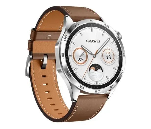 Смарт-часы Huawei Watch GT 4 Classic 46 Silver Brown 615995 фото
