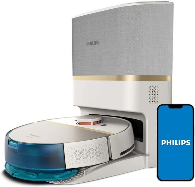 Робот-пилосос з вологим прибиранням Philips HomeRun 7000 Series Aqua XU7100/02 610349 фото