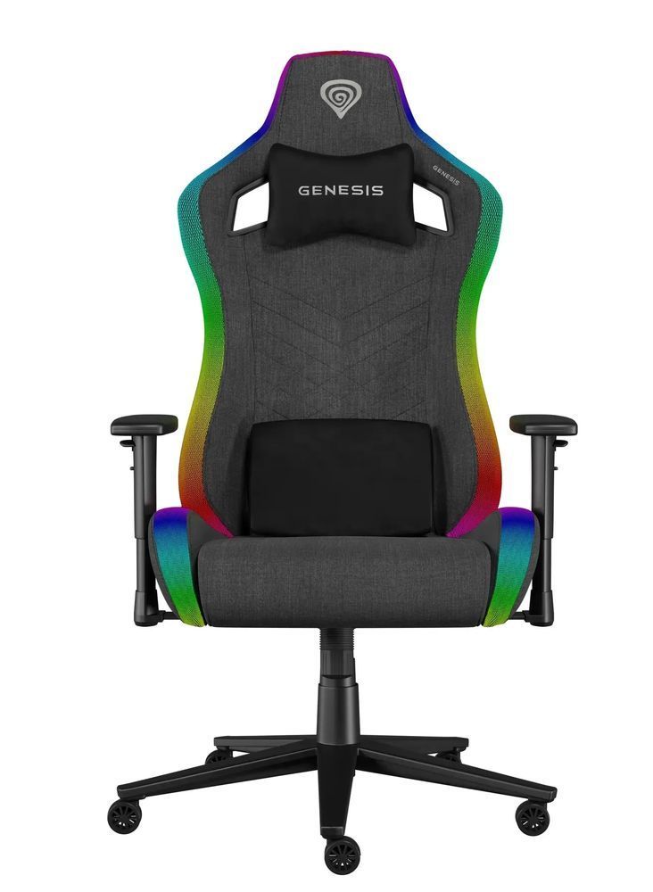 Компьютерное кресло для геймера Genesis Trit 660 Mesh RGB Grey 572767 фото
