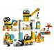 Блочный конструктор LEGO Duplo Town Подъемный кран и строительство 123 детали (10933) 009580 фото 1