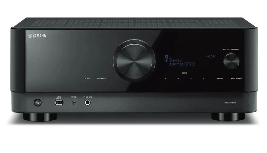 Акустика для домашнего кинотеатра Yamaha MusicCast RX-V6A + Indiana Line Tesi 561 Black/Nut 572194 фото