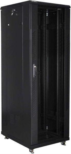 Шафа RACK LANBERG 19" 37U FF01-6837-12B 600 x 800 мм, стояча, чорна 470968 фото