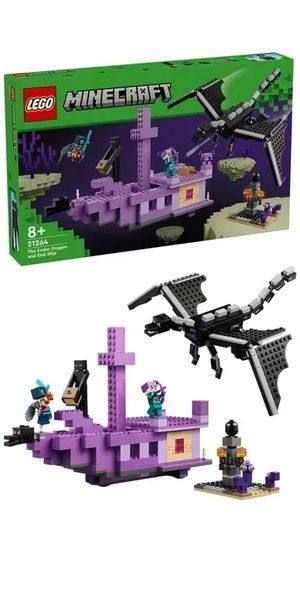Блоковий конструктор LEGO Minecraft Ендер Дракон і корабель Краю (21264) 613347 фото