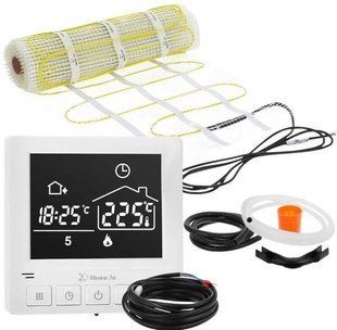 Греющий мат под плитку MISSION AIR MA-160W/м&sup2; 12 м&sup2; (24 м x 50 см) с регулятором Taurus Белый e2066434 фото