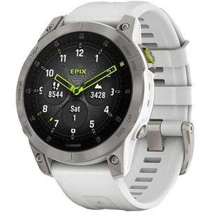 Смарт-годинник Garmin Epix (Gen 2) Sapphire - White Titanium (010-02582-20/21) 035044 фото