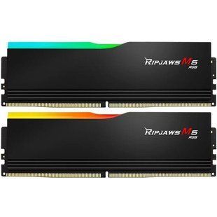 Пам'ять для настільних комп'ютерів G.Skill 64 GB (2x32GB) DDR5 6400 MHz Ripjaws M5 RGB Black (F5-6400J3239G32GX2-RM5RK) 027788 фото