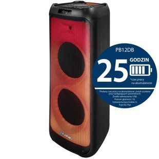 Power Audio BLAUPUNKT PB12DB, 140 Вт, Bluetooth, акумулятор 25 годин, два бездротових мікрофони в комплекті, FM-тюнер 477219 фото