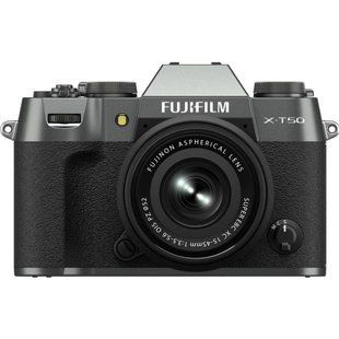 беззеркальный фотоаппарат Fujifilm X-T50 kit 15-45mm f/3,5-5,6Charcoal Silver (16828923) 004223 фото